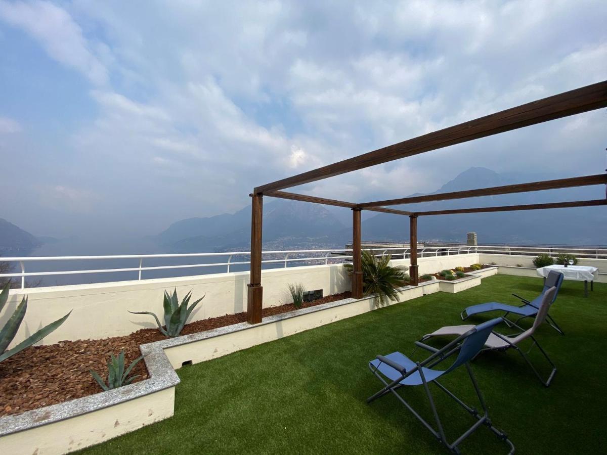 Attico With Big Terrace In Residence With Pool Valbrona Luaran gambar