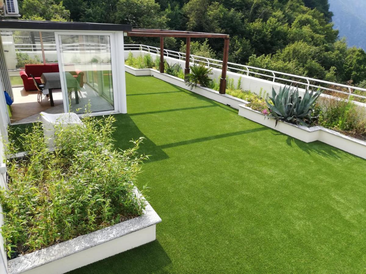 Attico With Big Terrace In Residence With Pool Valbrona Luaran gambar